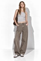 Jeans a Vita Alta con Gamba Larga | Stile Casual