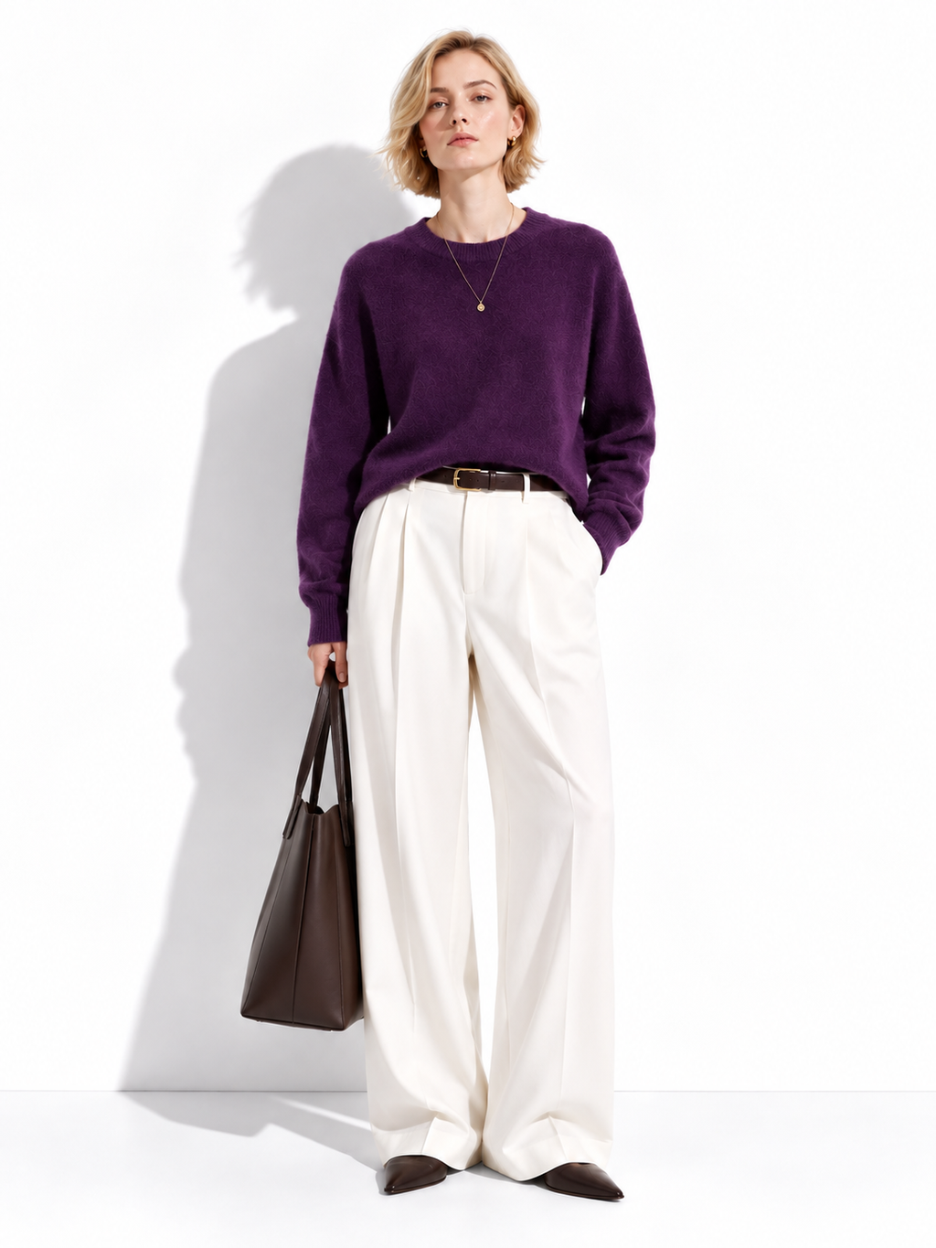 Maglia Loose a Maniche Lunghe con Girocollo | Stile Casual