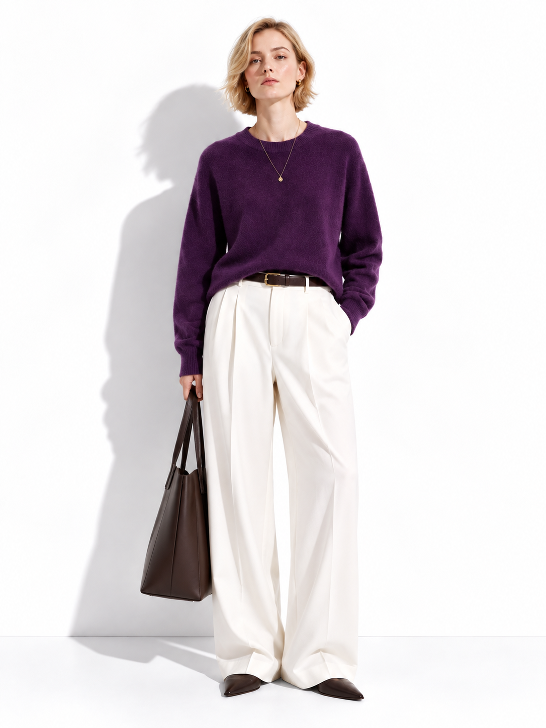 Maglia Loose a Maniche Lunghe con Girocollo | Stile Casual