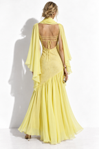 Abito Maxi Senza Spalline con Scialle | Stile Elegante