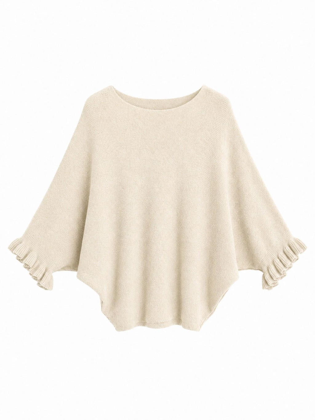 Maglia Loose a Maniche Svasate con Balze | Stile Casual