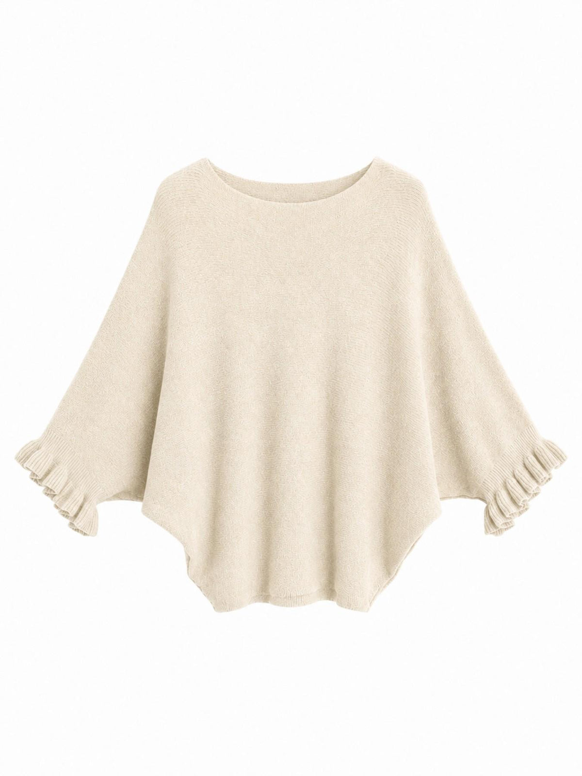 Maglia Loose a Maniche Svasate con Balze | Stile Casual