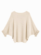 Maglia Loose a Maniche Svasate con Balze | Stile Casual