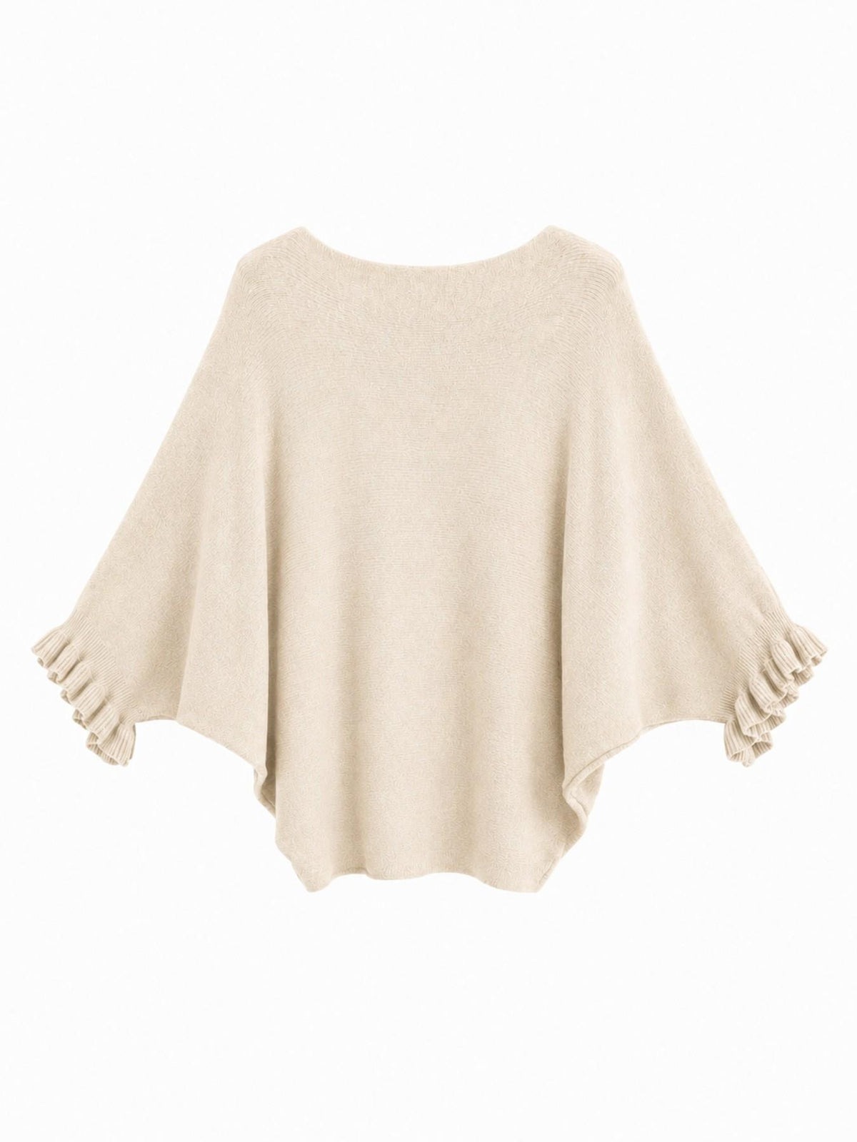 Maglia Loose a Maniche Svasate con Balze | Stile Casual