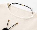 Maglia a Maniche Ampia con Collana Inclusa | Stile Casual