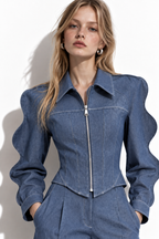 Completo in Denim con Giacca e Pantaloni | Stile Moderno