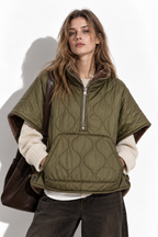 Cappa Reversibile Trapuntata in Peluche | Stile Chic