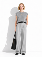 Maglia Loose Senza Maniche con Girocollo | Stile Casual