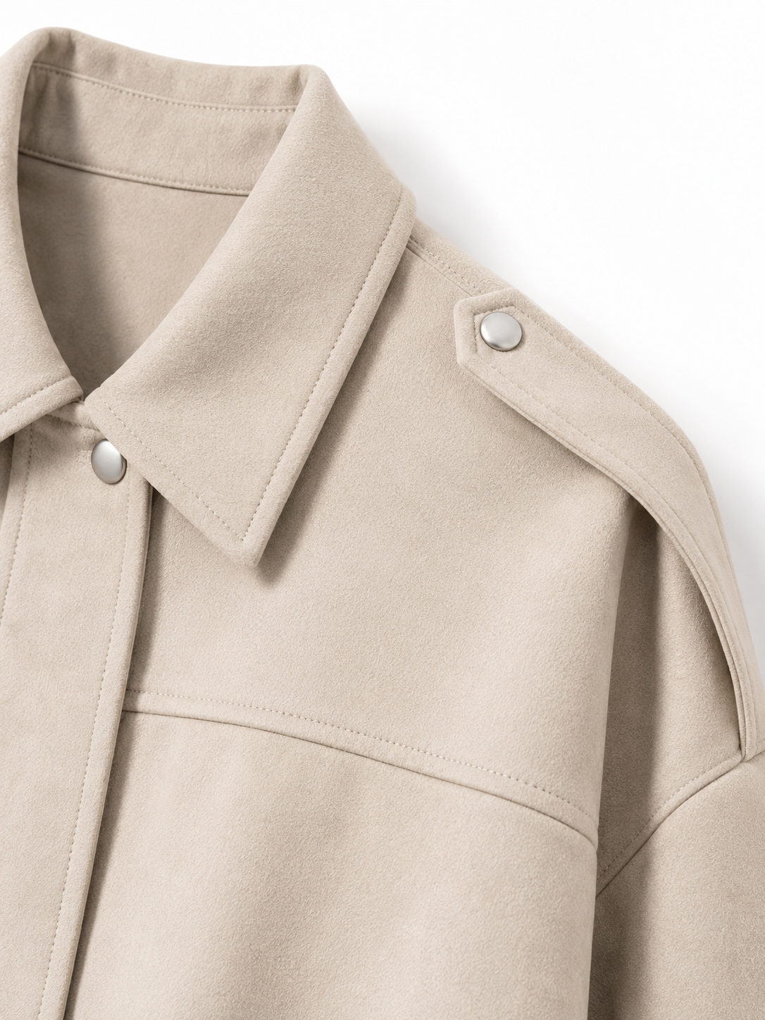 Giacca Pilota in Finta Pelle Scamosciata | Stile Casual