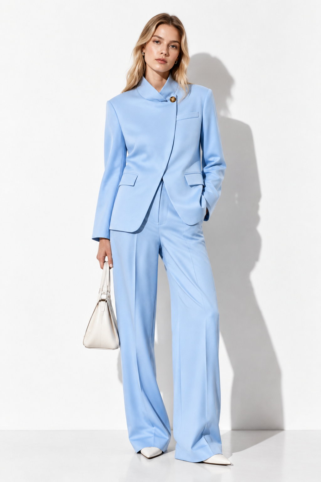 Blazer Strutturato in Tessuto Leggero