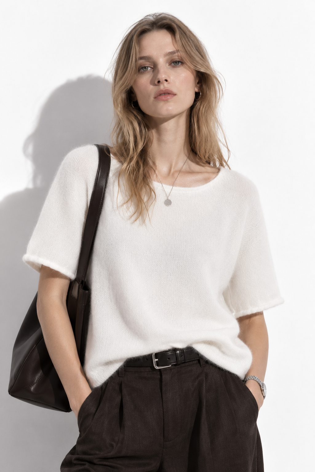 Maglia a Maniche Corte con Girocollo | Stile Casual