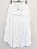 URBANREVERSE Women’s Cotton Gauze Shirt and Shorts Set Short sleeve fluid shirt with collar and chest pocket Front button fastening and made of 100% bambula cotton Total look Pacific Republic Collection Made in Italy