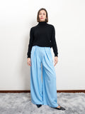 URBANREVERSE Women's Wide Leg Pants High Waist Flowing Trousers Relaxed Fit Elegant Minimal Chic Soft Lightweight Palazzo Pants Casual Luxury Summer Outfit Streetwear Fashion Comfortable Everyday Style Made in Italy