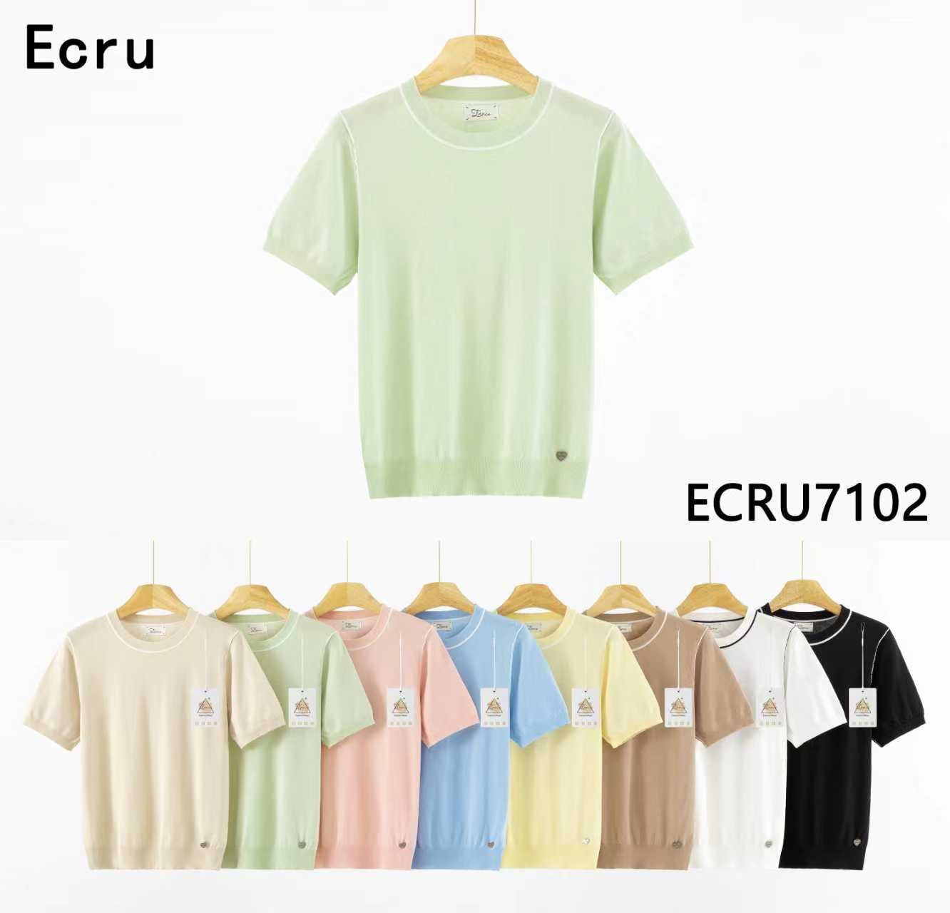 URBANREVERSE Women Knit T Shirt Short Sleeve Soft Viscose Blend Lightweight Breathable Slim Fit Minimal Elegant Basic Top Everyday Wear Casual Chic Layering Essential Refined Style Made in Italy
