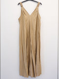 URBANREVERSE Women’s Flowy Maxi Dress Sleeveless V Neck Loose Fit Dress Relaxed Minimal Chic Lightweight Summer Dress Soft Draped Silhouette Casual Vacation Beach Style Comfortable Everyday Fashion Made in Italy