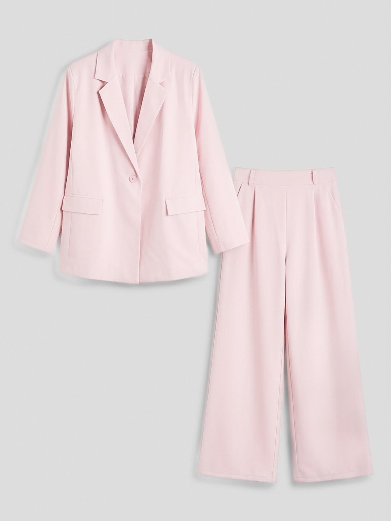 URBANREVERSE Two Piece Tailored Suit Oversize Set Blazer Wide Leg Pants Coord Tailleur Elegant Minimal Chic Fashion Tchic Relaxed Fit Smart Casual Office Fluid Silhouette Lightweight Coordinated Set Womenswear Woman Spring Summer 2026 Made in Italy
