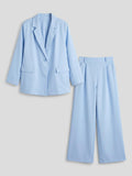 URBANREVERSE Two Piece Tailored Suit Oversize Set Blazer Wide Leg Pants Coord Tailleur Elegant Minimal Chic Fashion Tchic Relaxed Fit Smart Casual Office Fluid Silhouette Lightweight Coordinated Set Womenswear Woman Spring Summer 2026 Made in Italy