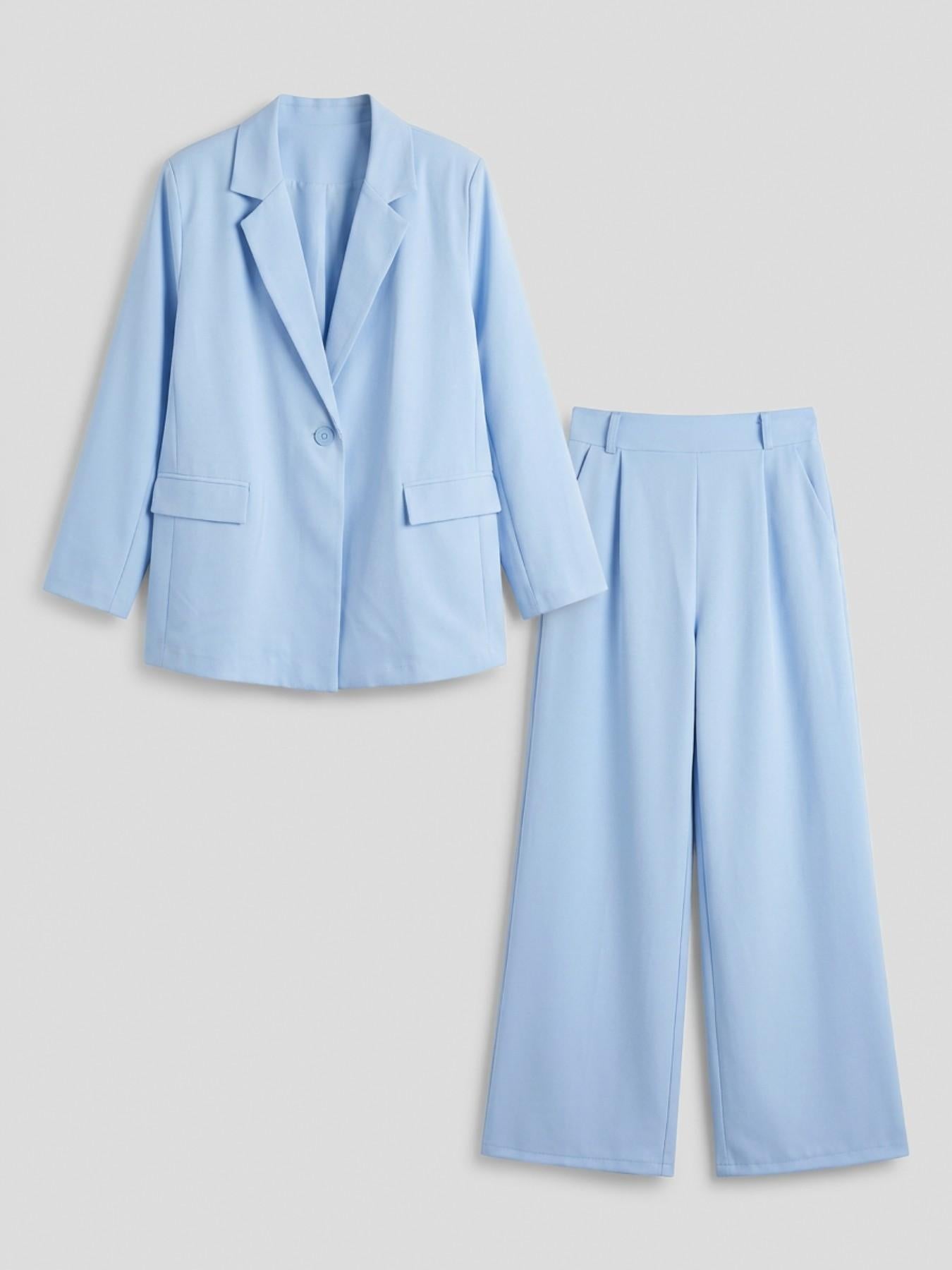 URBANREVERSE Two Piece Tailored Suit Oversize Set Blazer Wide Leg Pants Coord Tailleur Elegant Minimal Chic Fashion Tchic Relaxed Fit Smart Casual Office Fluid Silhouette Lightweight Coordinated Set Womenswear Woman Spring Summer 2026 Made in Italy