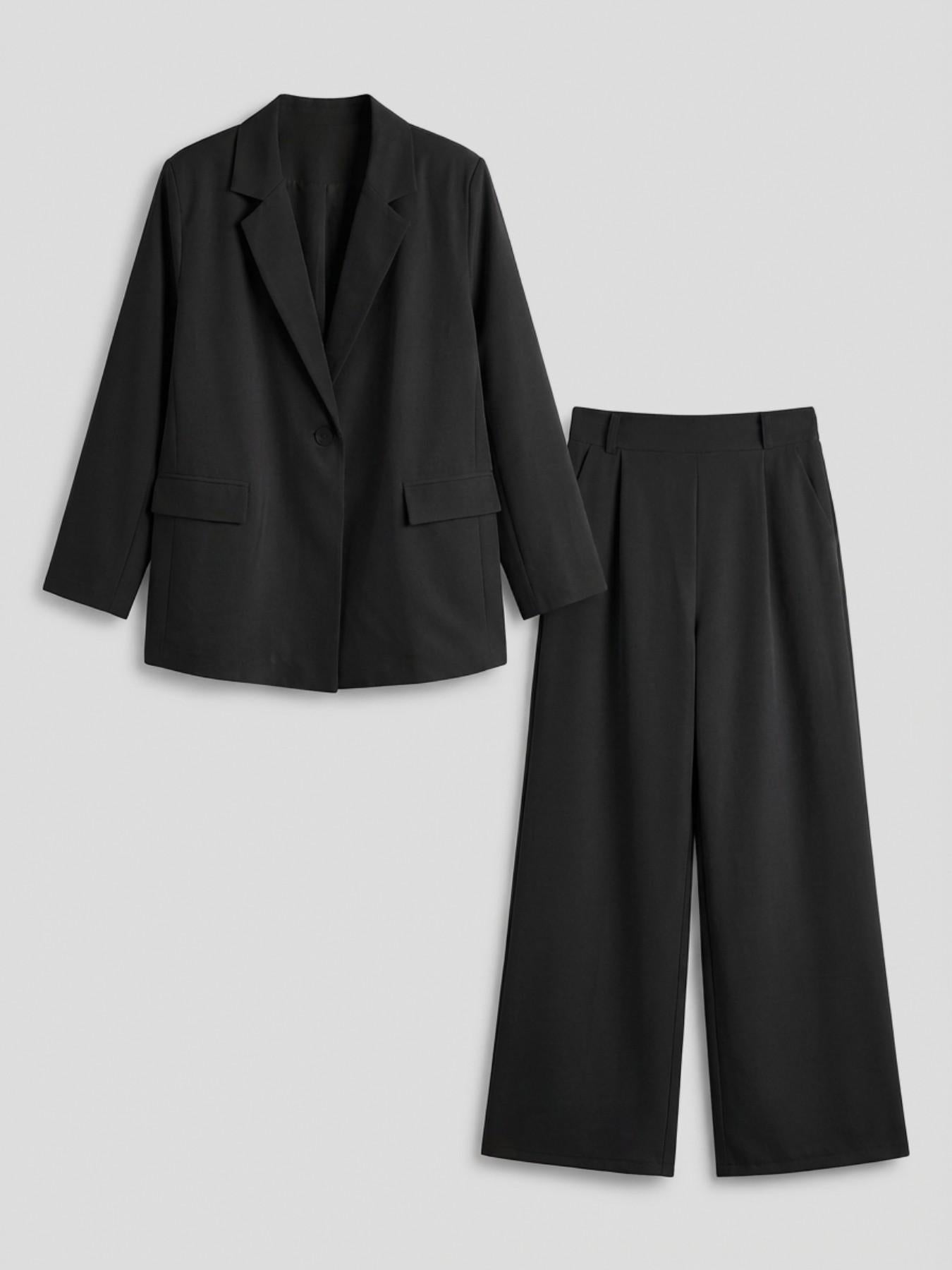 URBANREVERSE Two Piece Tailored Suit Oversize Set Blazer Wide Leg Pants Coord Tailleur Elegant Minimal Chic Fashion Tchic Relaxed Fit Smart Casual Office Fluid Silhouette Lightweight Coordinated Set Womenswear Woman Spring Summer 2026 Made in Italy