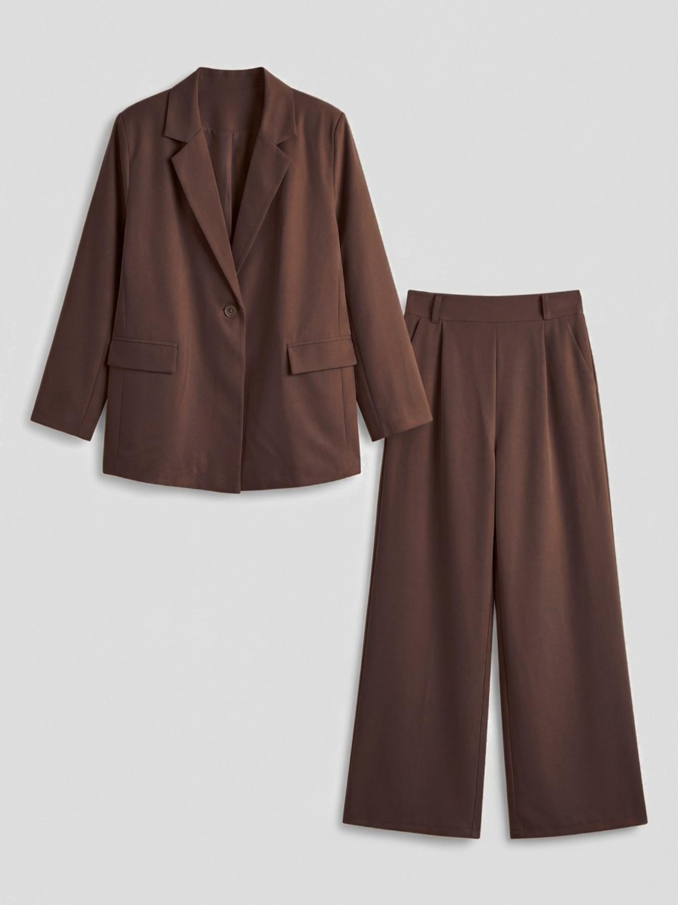 URBANREVERSE Two Piece Tailored Suit Oversize Set Blazer Wide Leg Pants Coord Tailleur Elegant Minimal Chic Fashion Tchic Relaxed Fit Smart Casual Office Fluid Silhouette Lightweight Coordinated Set Womenswear Woman Spring Summer 2026 Made in Italy