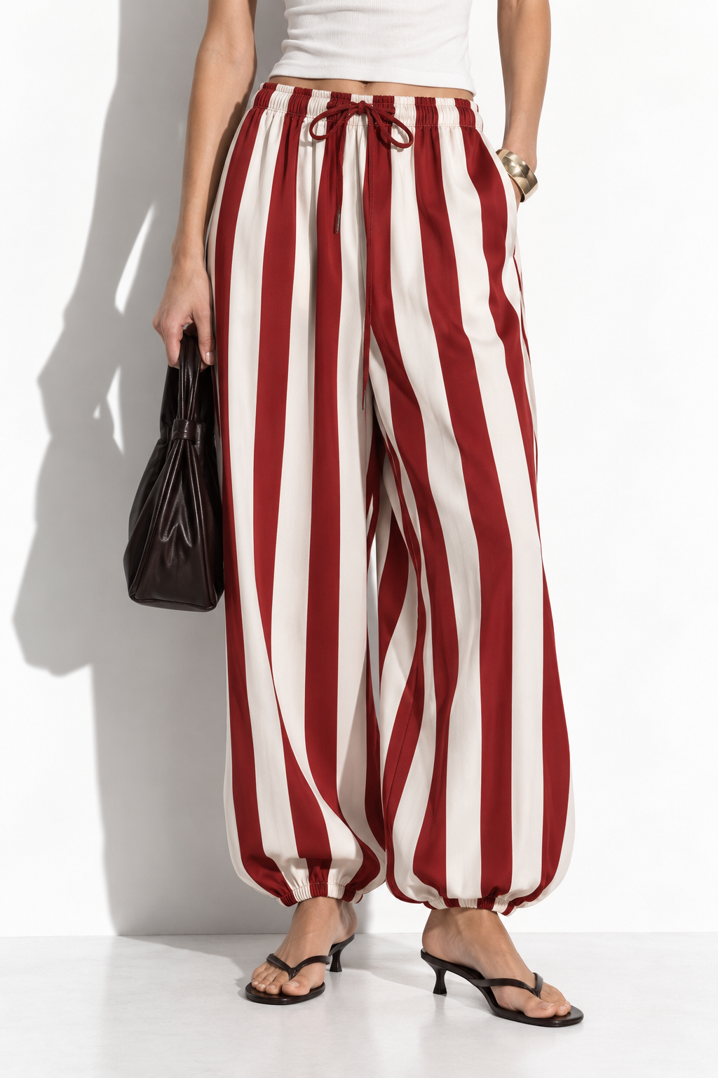 Pantaloni Harem a Righe | Look Estivo Casual