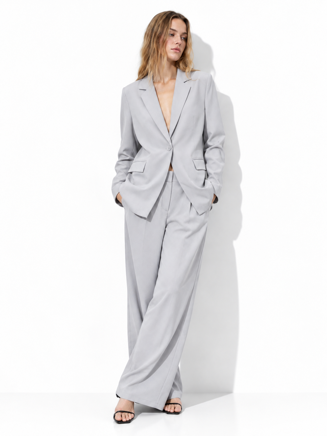 Completo Blazer Strutturato e Pantaloni Oversize