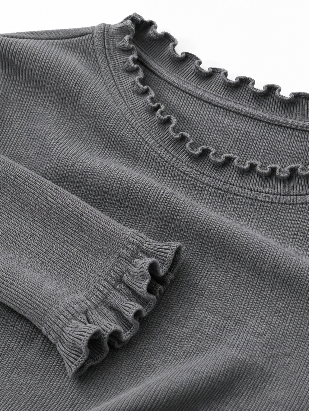 Maglia Slim a Maniche Lunghe con Girocollo | Stile Casual