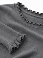 Maglia Slim a Maniche Lunghe con Girocollo | Stile Casual