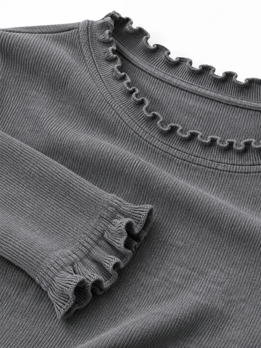 Maglia Slim a Maniche Lunghe con Girocollo | Stile Casual