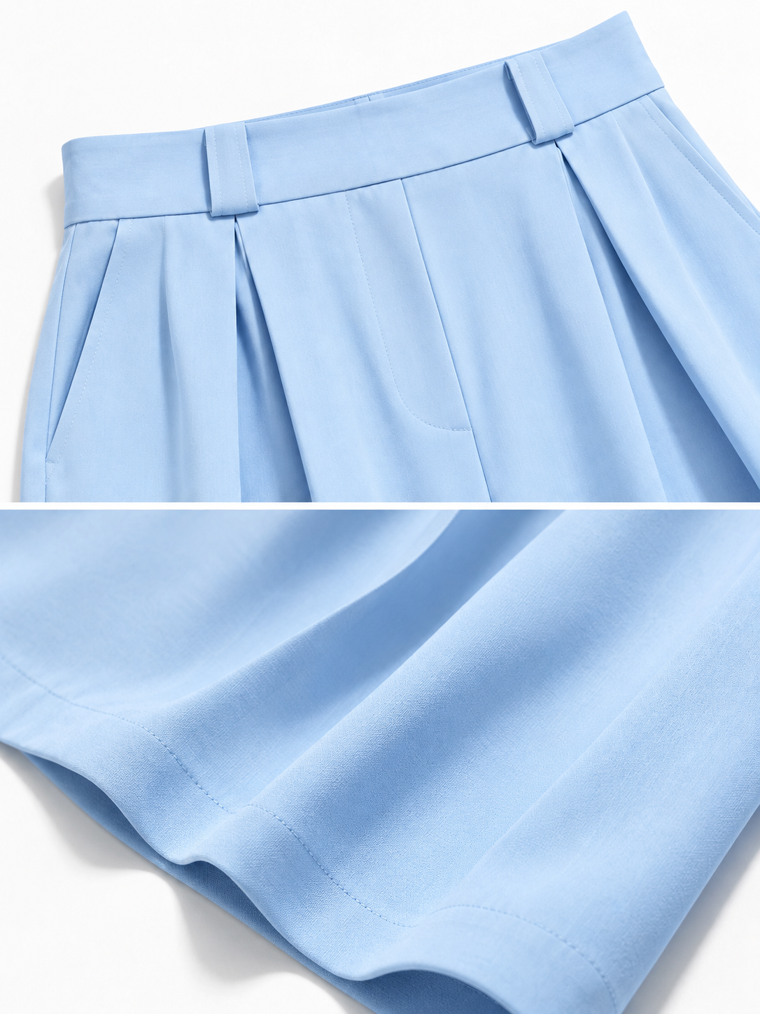 Pantaloni Palazzo a Vita Alta con Gamba Larga