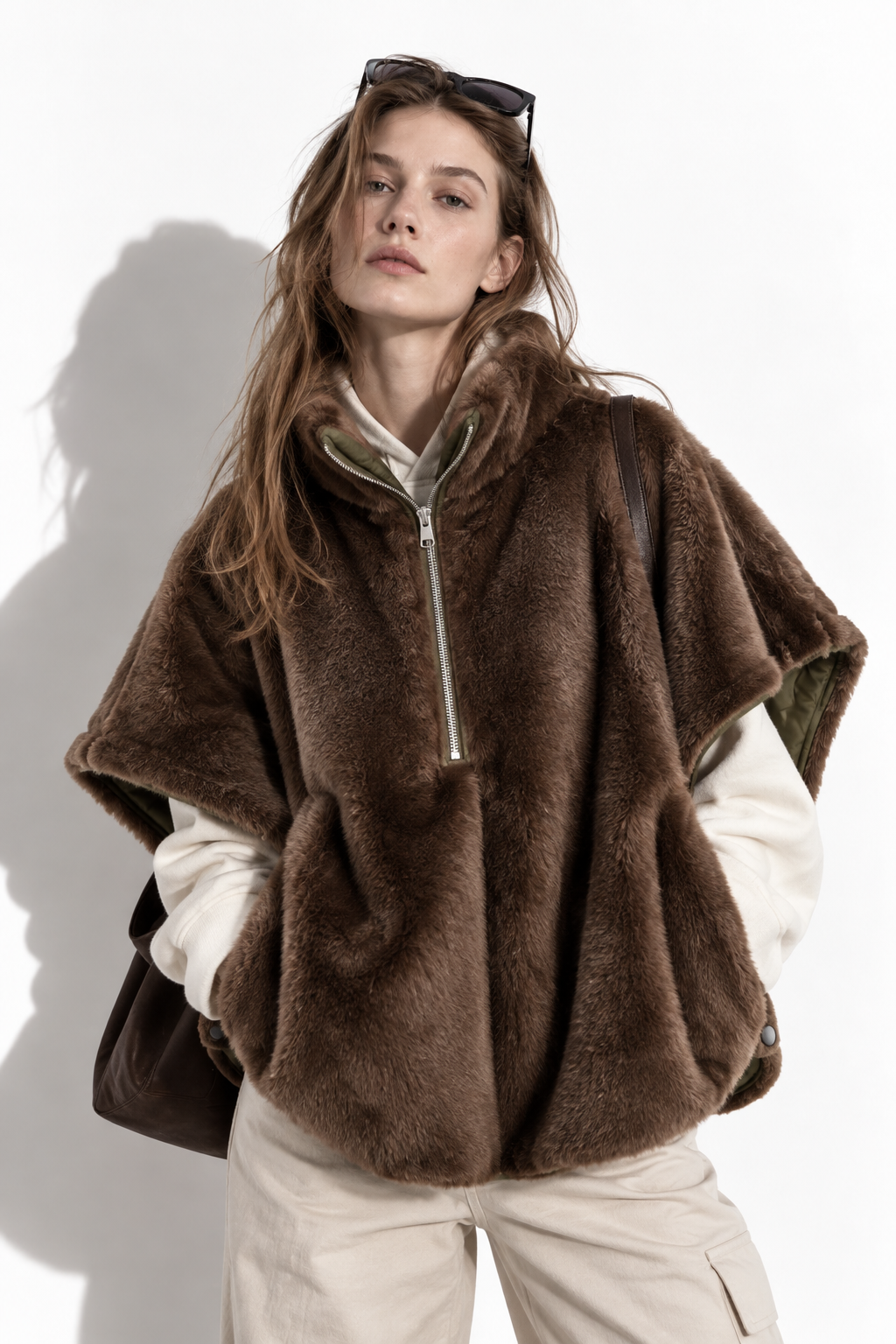 Cappa Reversibile Trapuntata in Peluche | Stile Chic