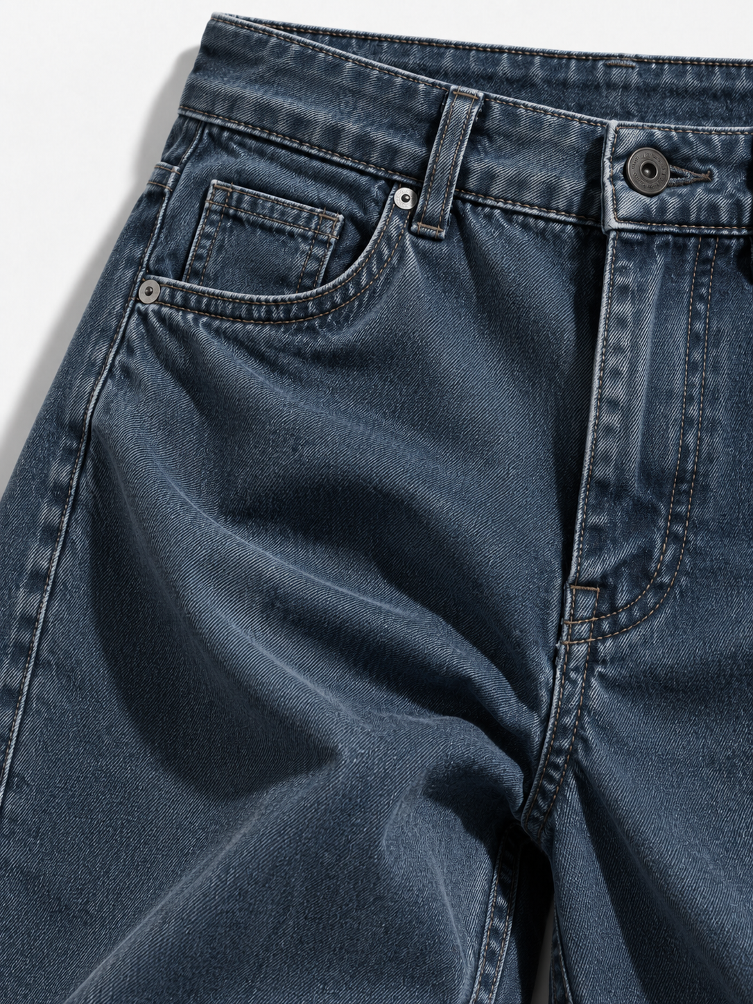 Jeans a Vita Alta con Gamba Larga | Stile Casual