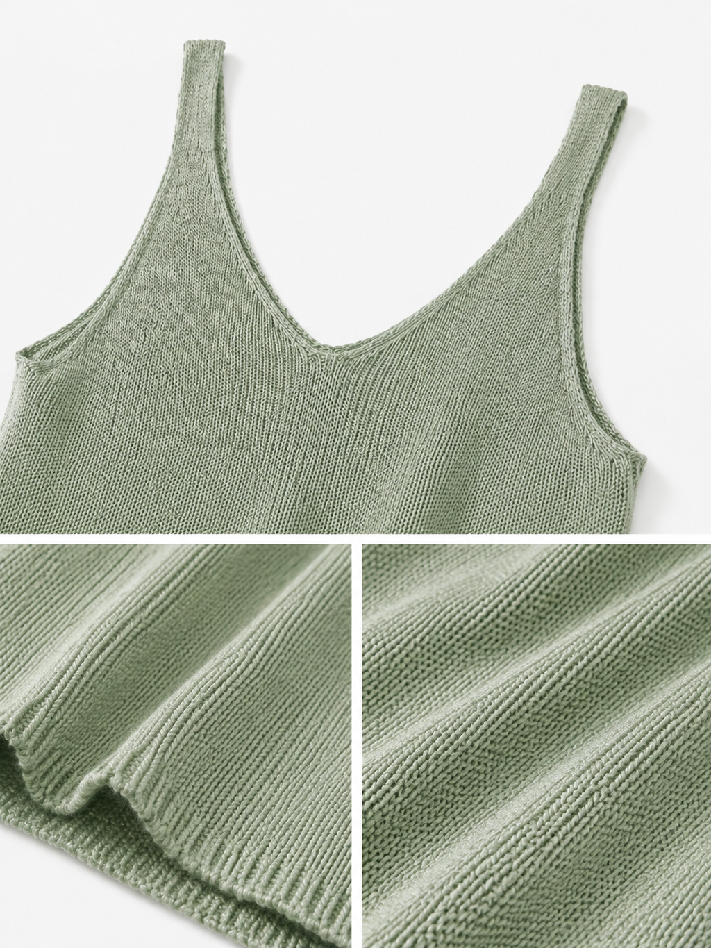 Canotta a Maglia Metallizzata con Effetto Scintillante