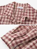 Checkered Shirt with Collar and Buttons | Casual Style