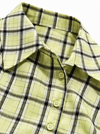 Camicia a Quadri con Arricciatura in Vita | Stile Casual