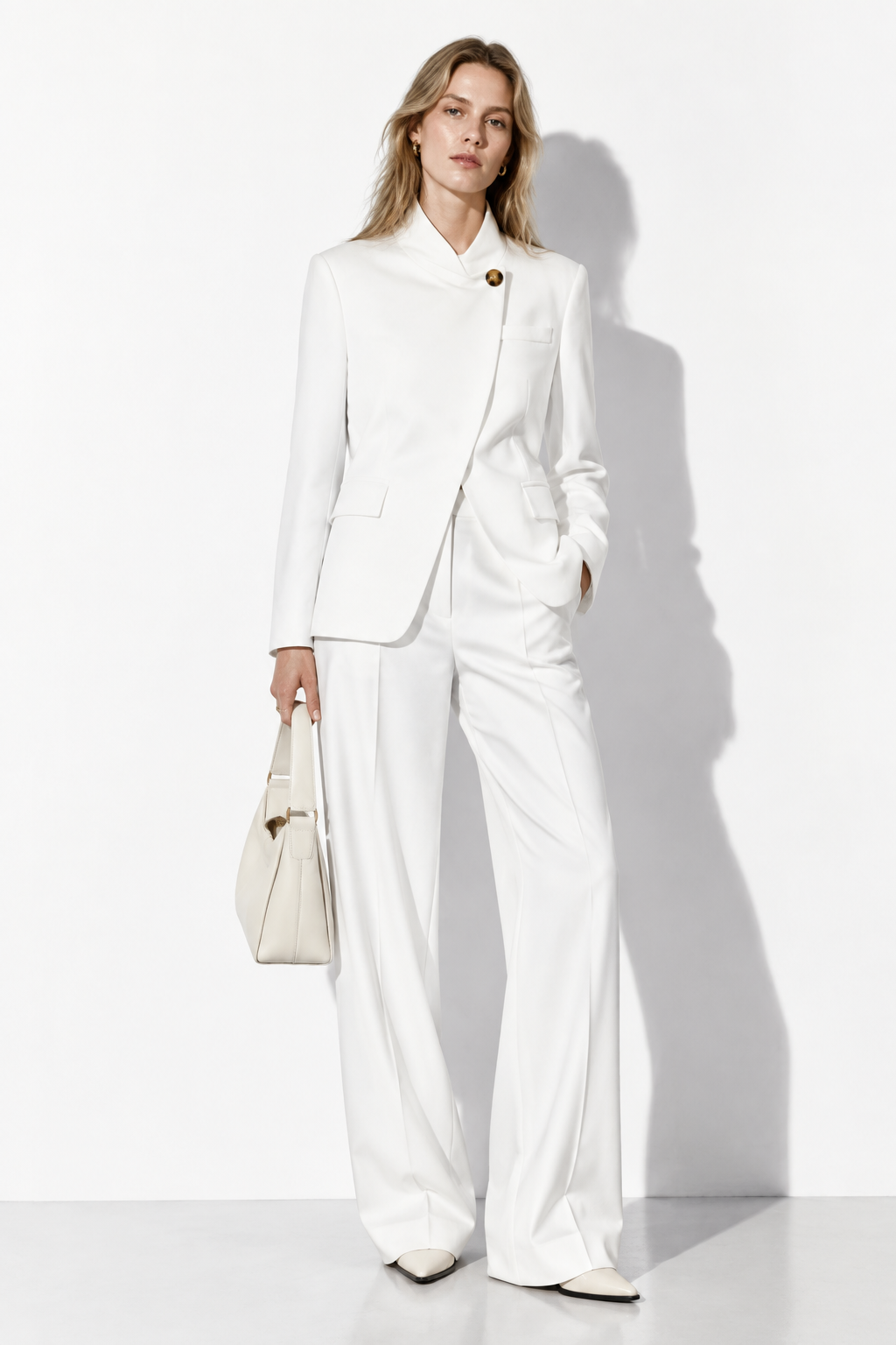 Blazer Strutturato in Tessuto Leggero