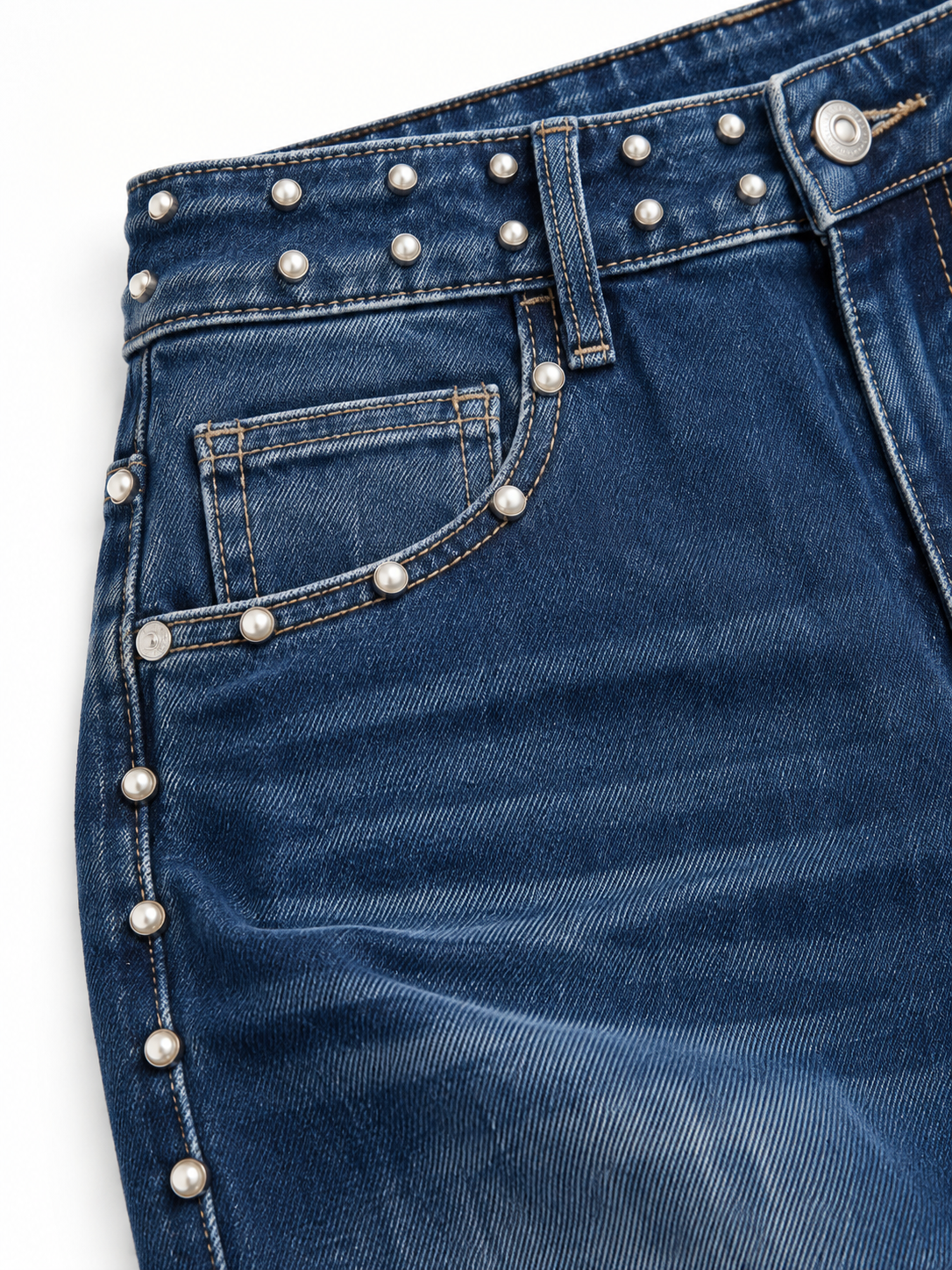Jeans a Vita Alta con Gamba Dritta | Stile Casual