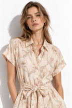 Abito Camicia Midi a Fiori | Look Elegante Estivo