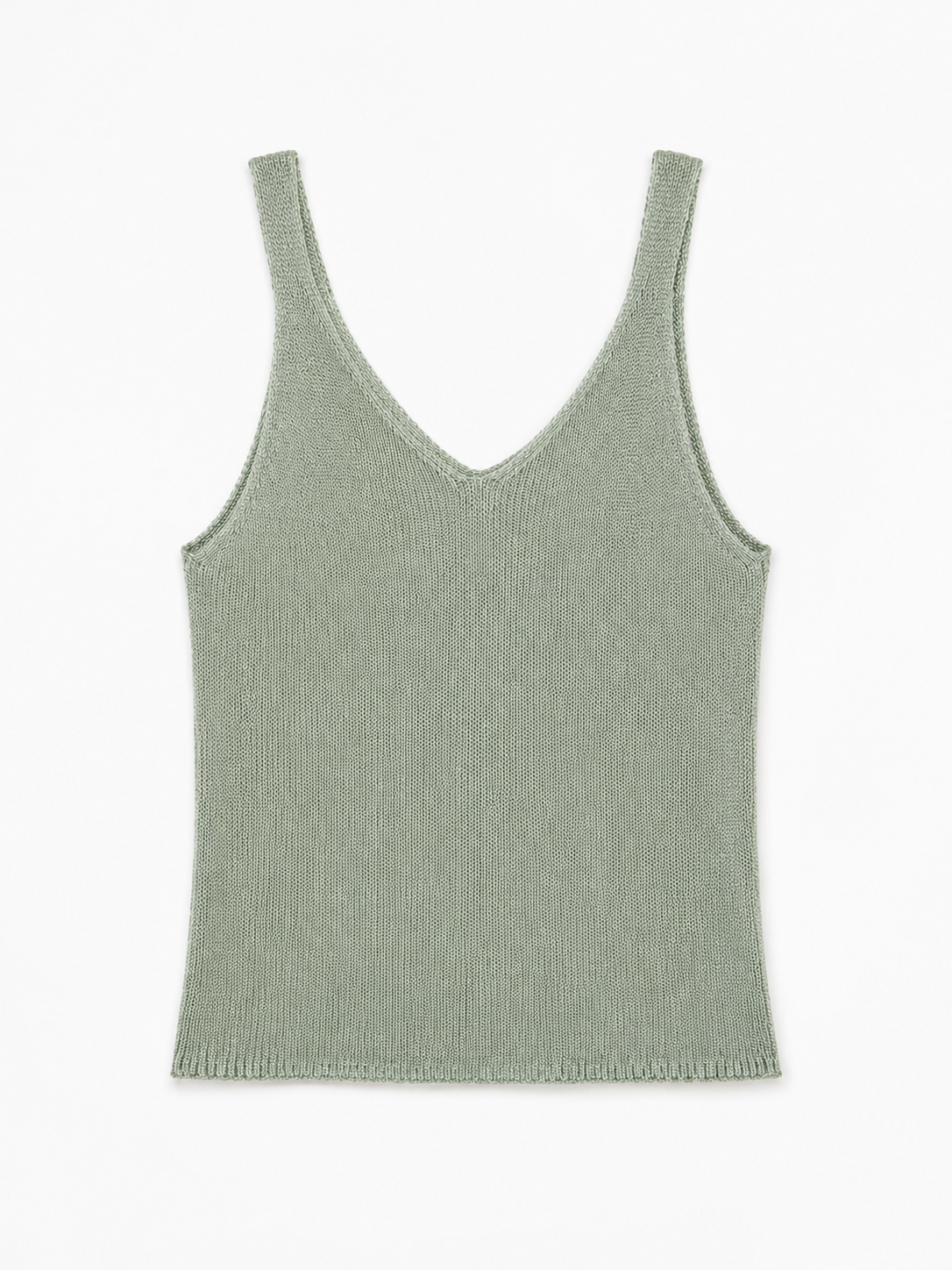 Canotta a Maglia Metallizzata con Effetto Scintillante