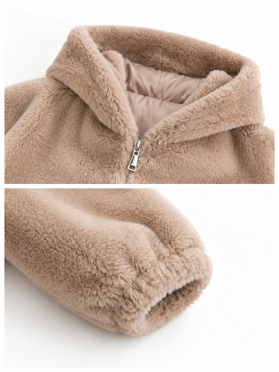 Giacca in Pelliccia Finta con Cappuccio | Stile Invernale