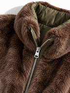 Cappa Reversibile Trapuntata in Peluche | Stile Chic