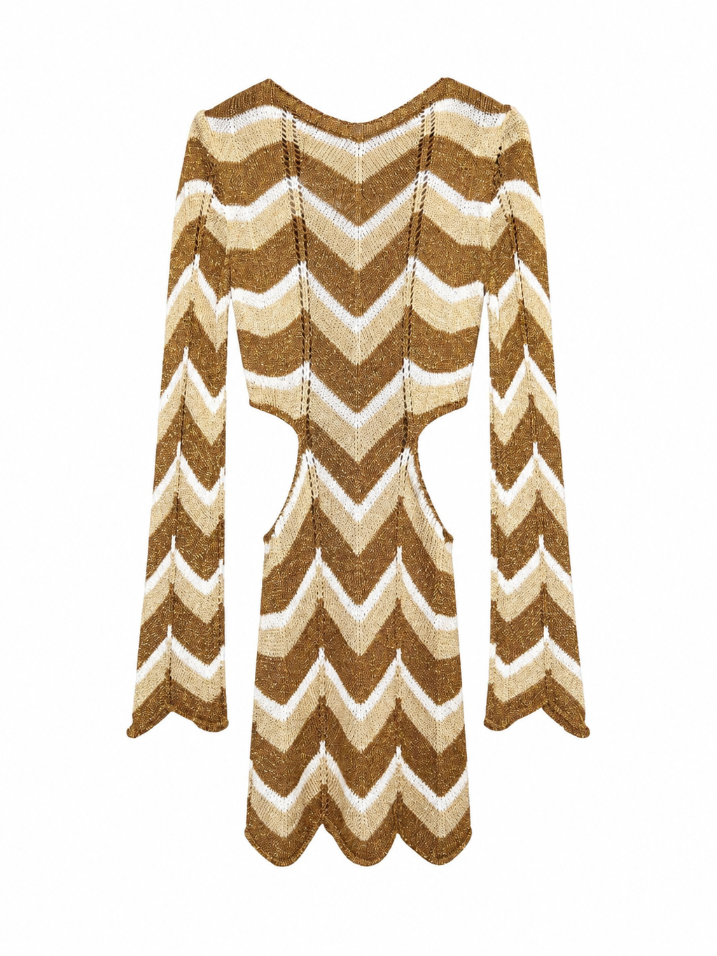 Copricostume Maxi Uncinetto con Inserti Metallici | Resort Chic