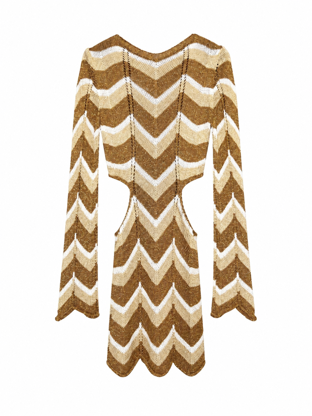 Copricostume Maxi Uncinetto con Inserti Metallici | Resort Chic