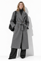 Cappotto Lungo con Doppio Bottone e Cintura | Stile Elegante