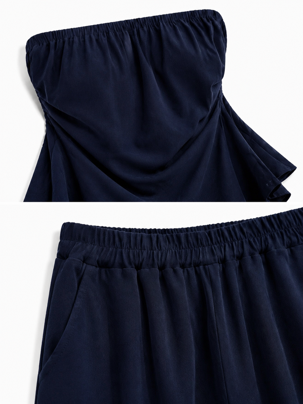 Completo con Top a Fascia e Gamba Larga | Stile Elegante