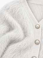 Cardigan a Maglia con Scollo a V e Bottoni | Stile Casual