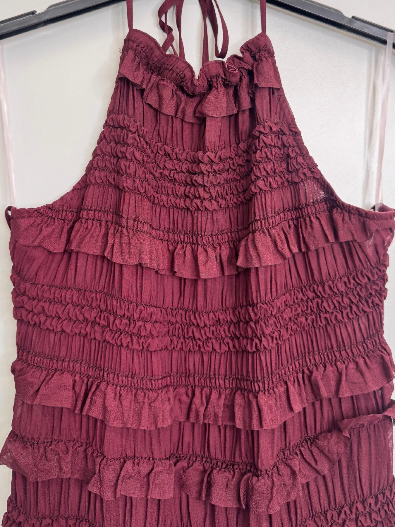 URBANREVERSE Maxi Dress Halter Dress Women Long Dress Backless Dress Ruffle Dress Bodycon Dress Elegant Dress Evening Dress Party Dress Summer Outfit Chic Style Fashion Trend Spring Summer Made in Italy