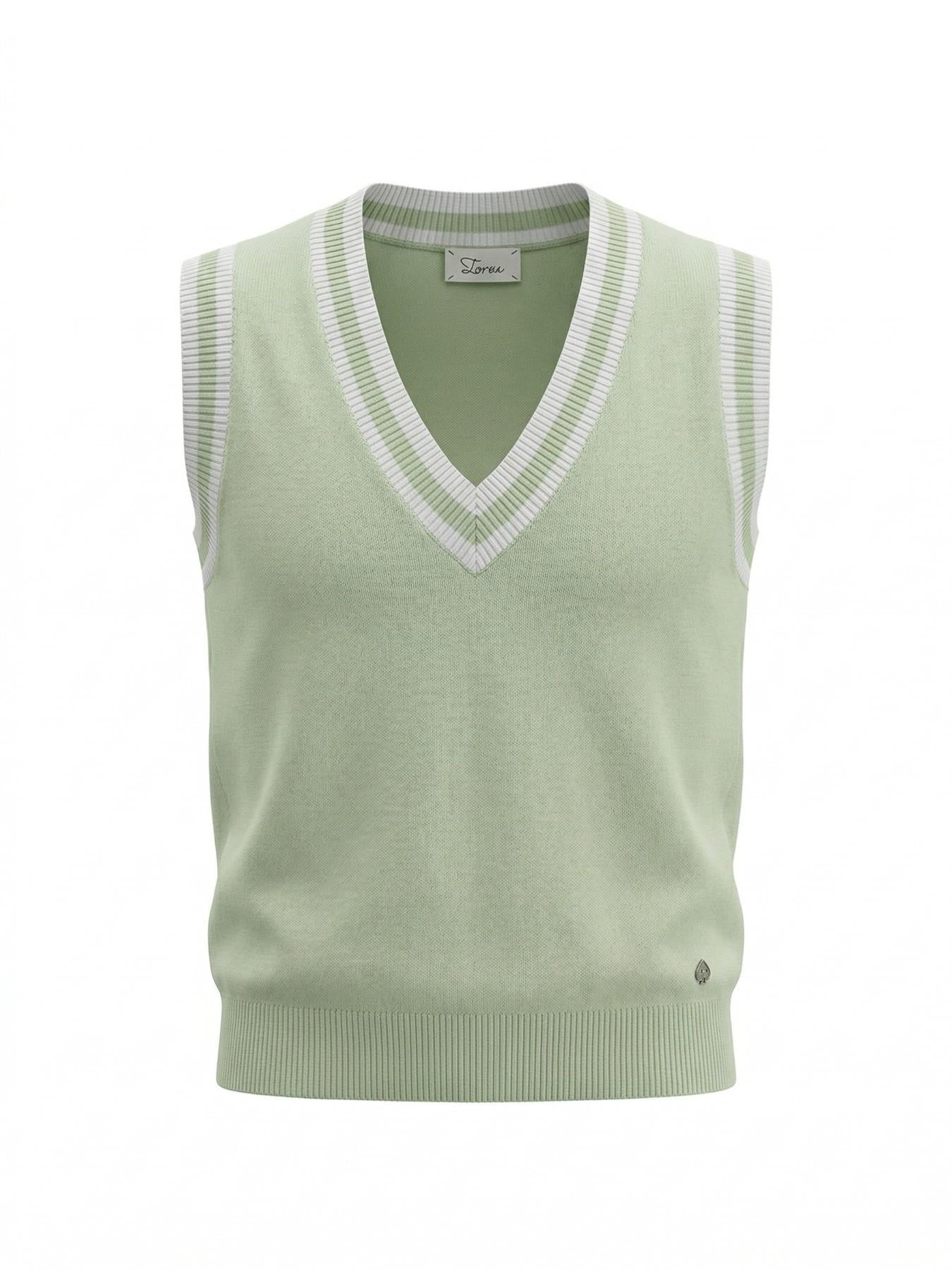 URBANREVERSE Women Knit Vest V Neck Sleeveless Top Soft Viscose Blend Lightweight Layering Preppy Chic Minimal Style Casual Outfit Elegant Basic Fashion Trend Everyday Wear Made in Italy