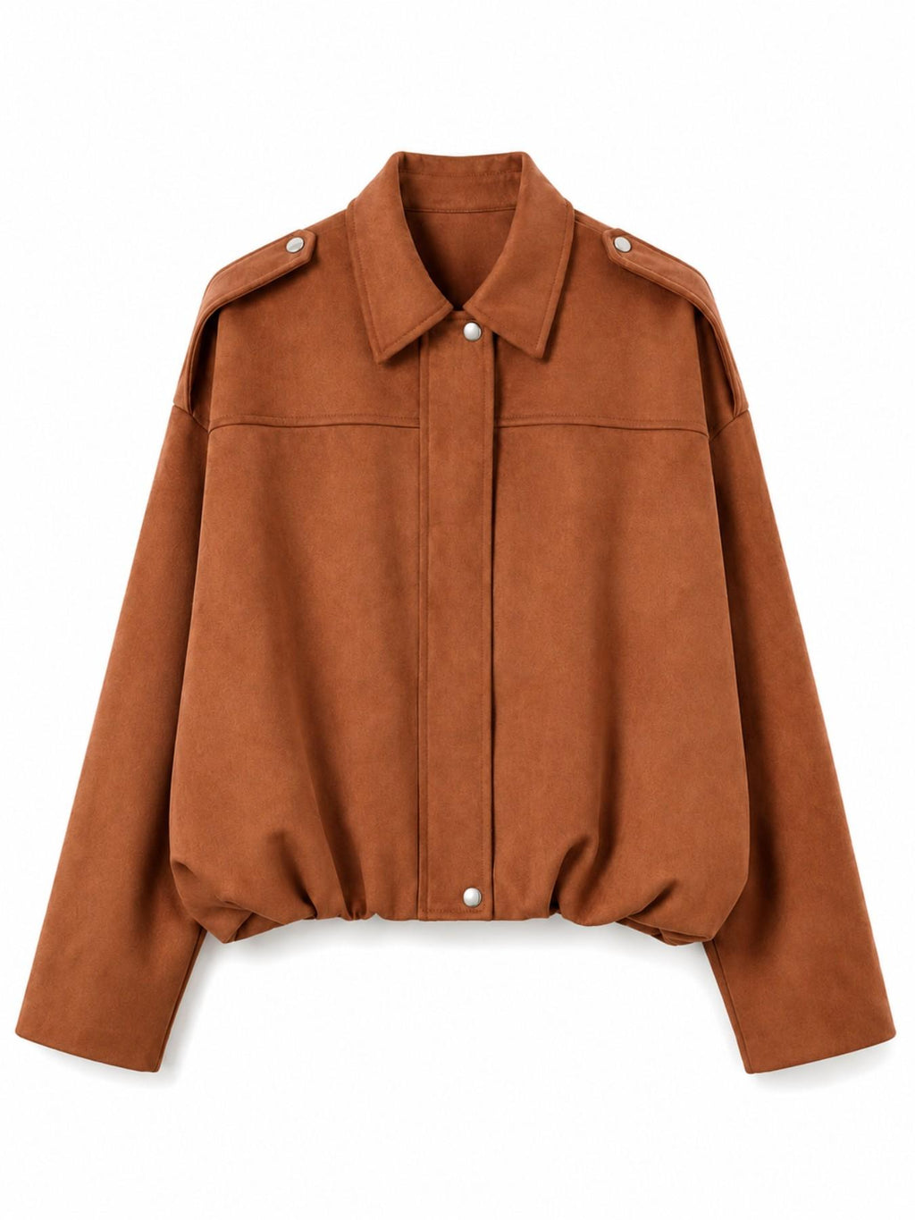 Giacca Pilota in Finta Pelle Scamosciata | Stile Casual