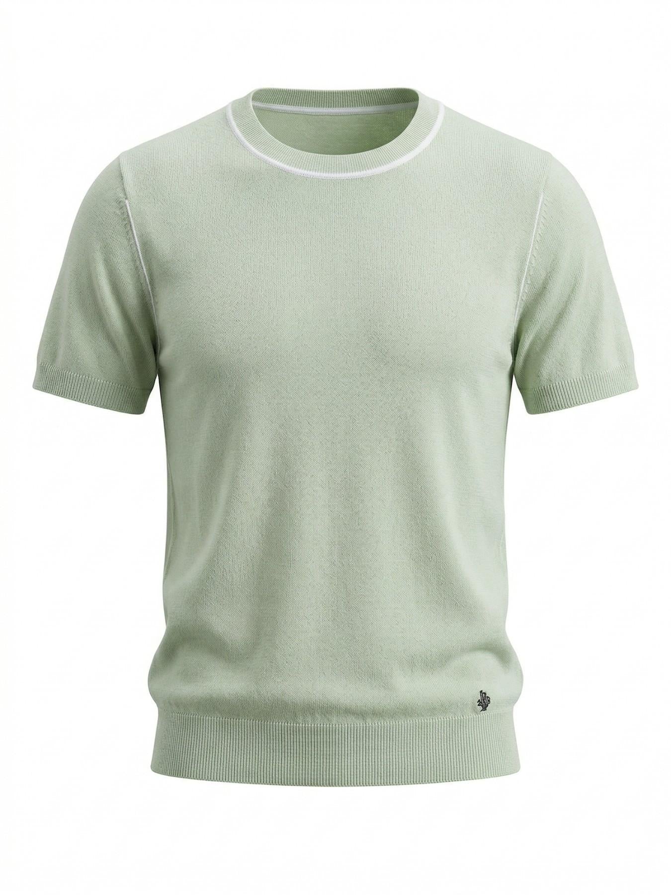 URBANREVERSE Women Knit T Shirt Short Sleeve Soft Viscose Blend Lightweight Breathable Slim Fit Minimal Elegant Basic Top Everyday Wear Casual Chic Layering Essential Refined Style Made in Italy